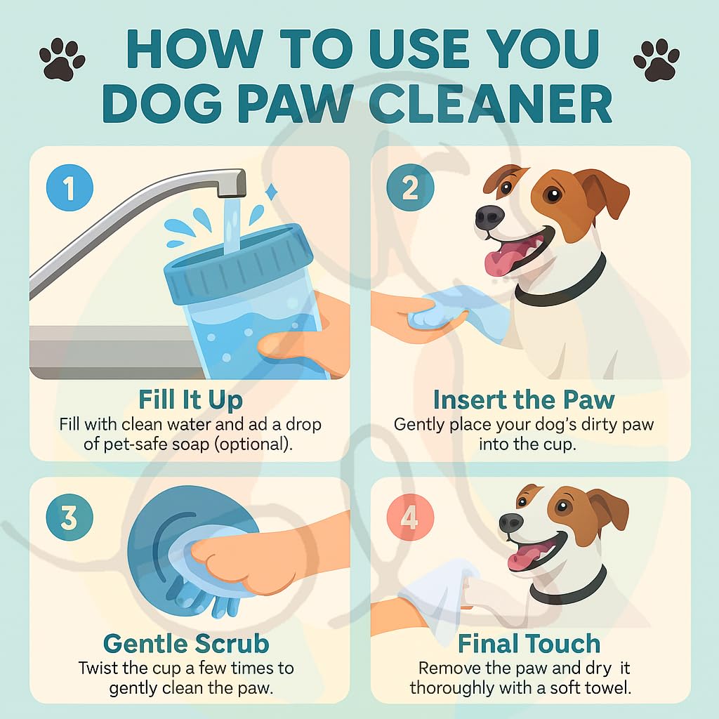 Pet Silicone Paw Cleaner Cup – Gentle & Easy Paw Wash