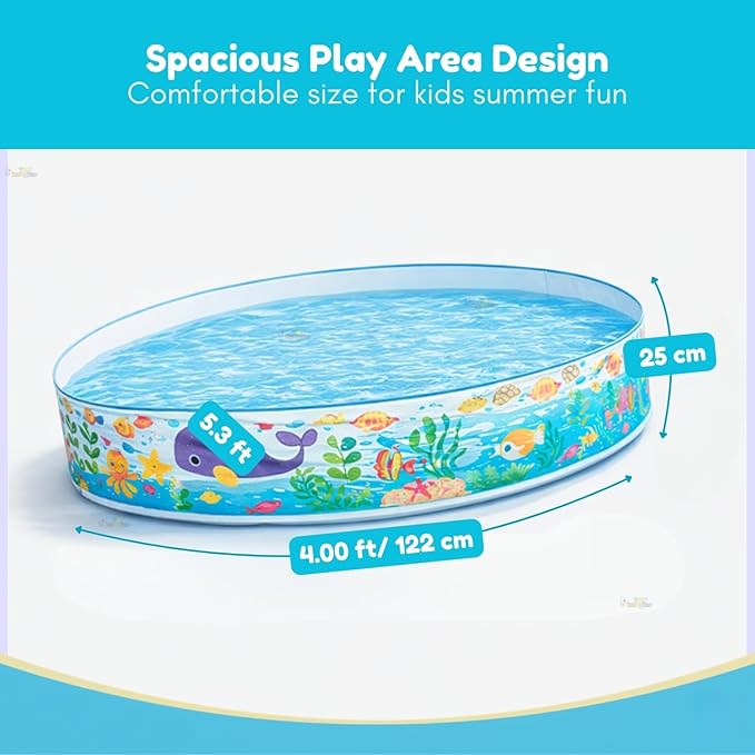 5ft Inflatable Kids Splash Pool – Outdoor Fun for Summer