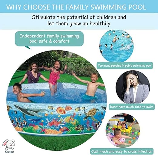 5ft Inflatable Kids Splash Pool – Outdoor Fun for Summer