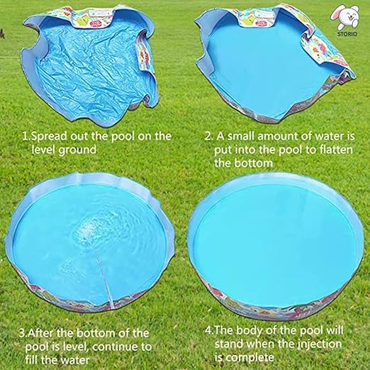 5ft Inflatable Kids Splash Pool – Outdoor Fun for Summer