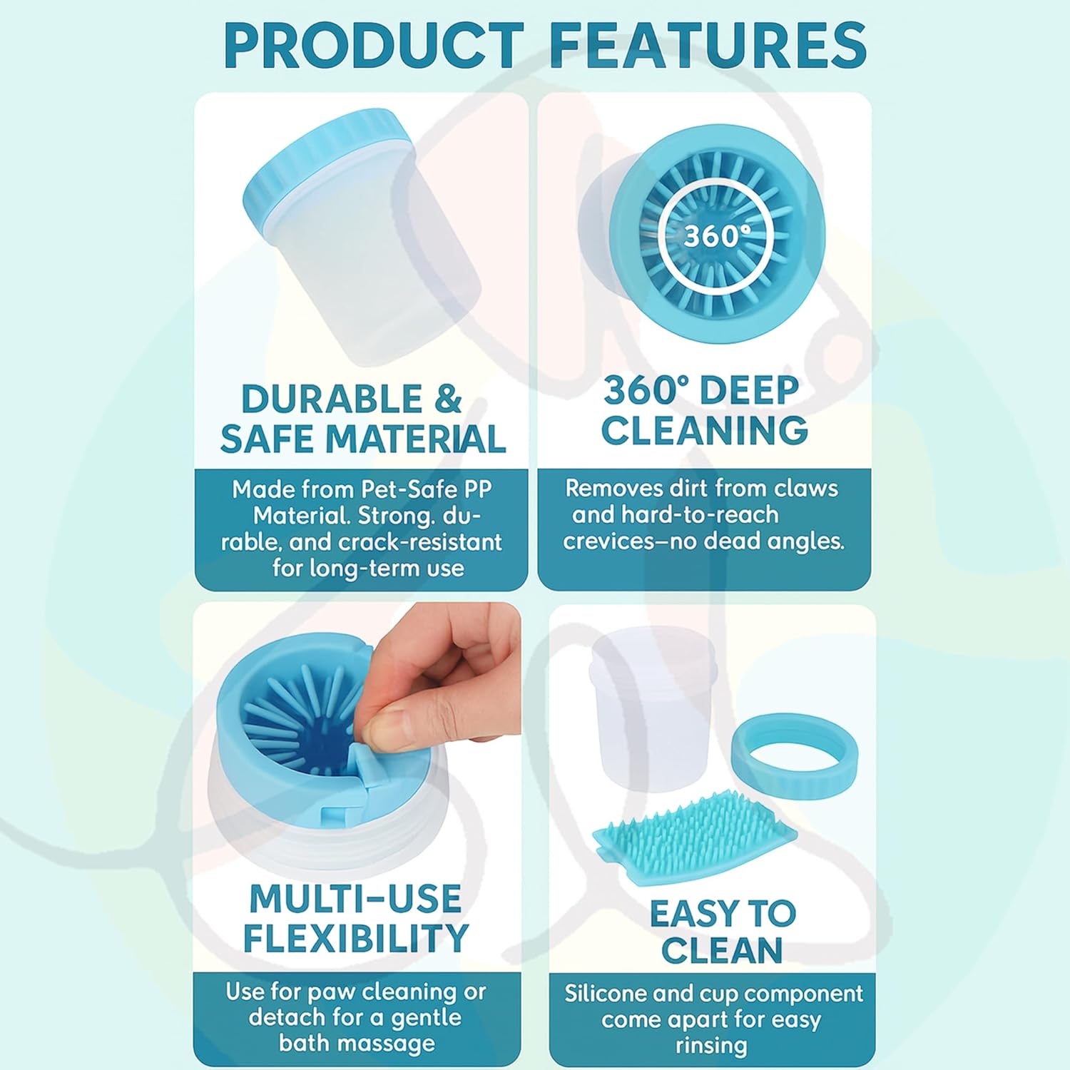 Pet Silicone Paw Cleaner Cup – Gentle & Easy Paw Wash