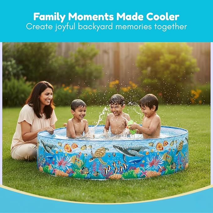 5ft Inflatable Kids Splash Pool – Outdoor Fun for Summer