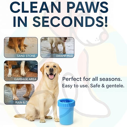 Pet Silicone Paw Cleaner Cup – Gentle & Easy Paw Wash