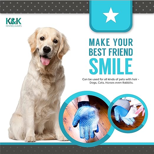 Pet Grooming Glove – Deshedding & Bath Massage Tool