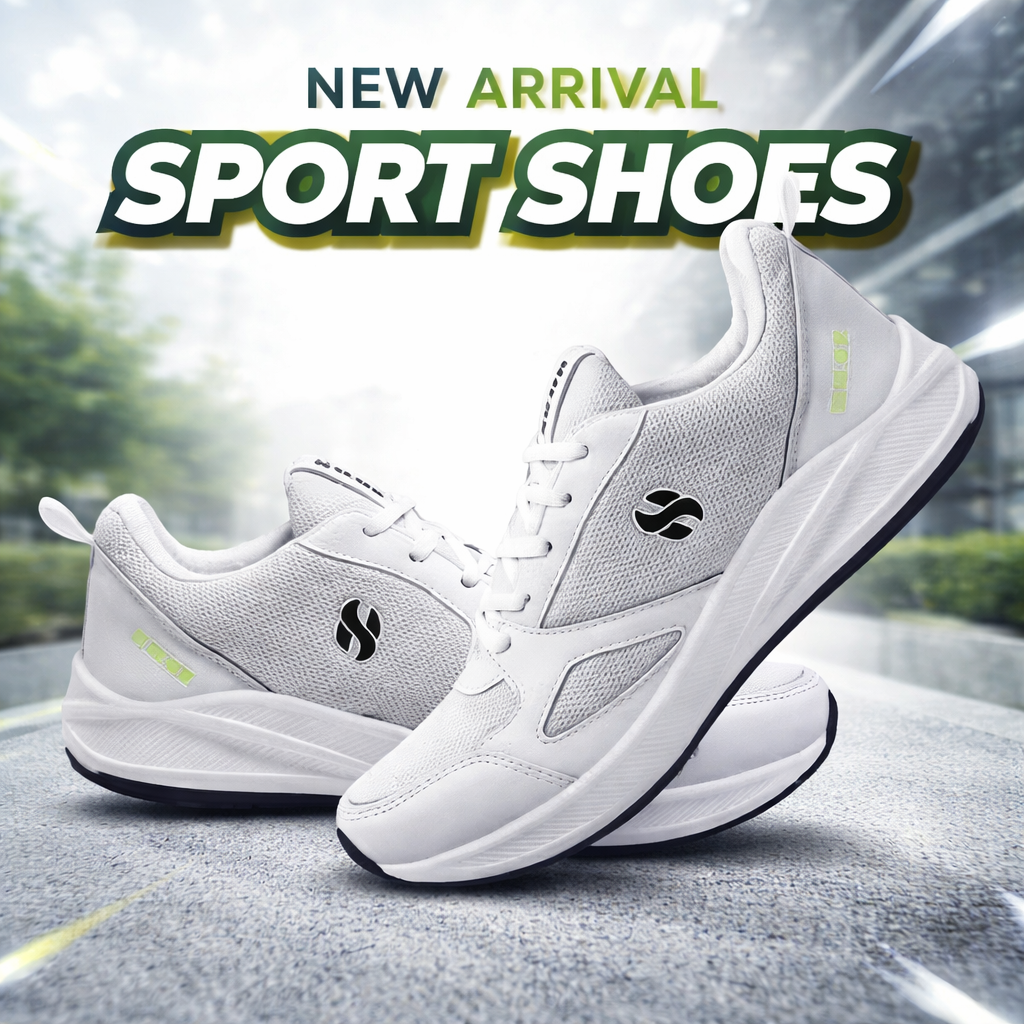 EliteWear Lightweight Mesh Running Shoes for Men – Breathable & All-Day Comfort